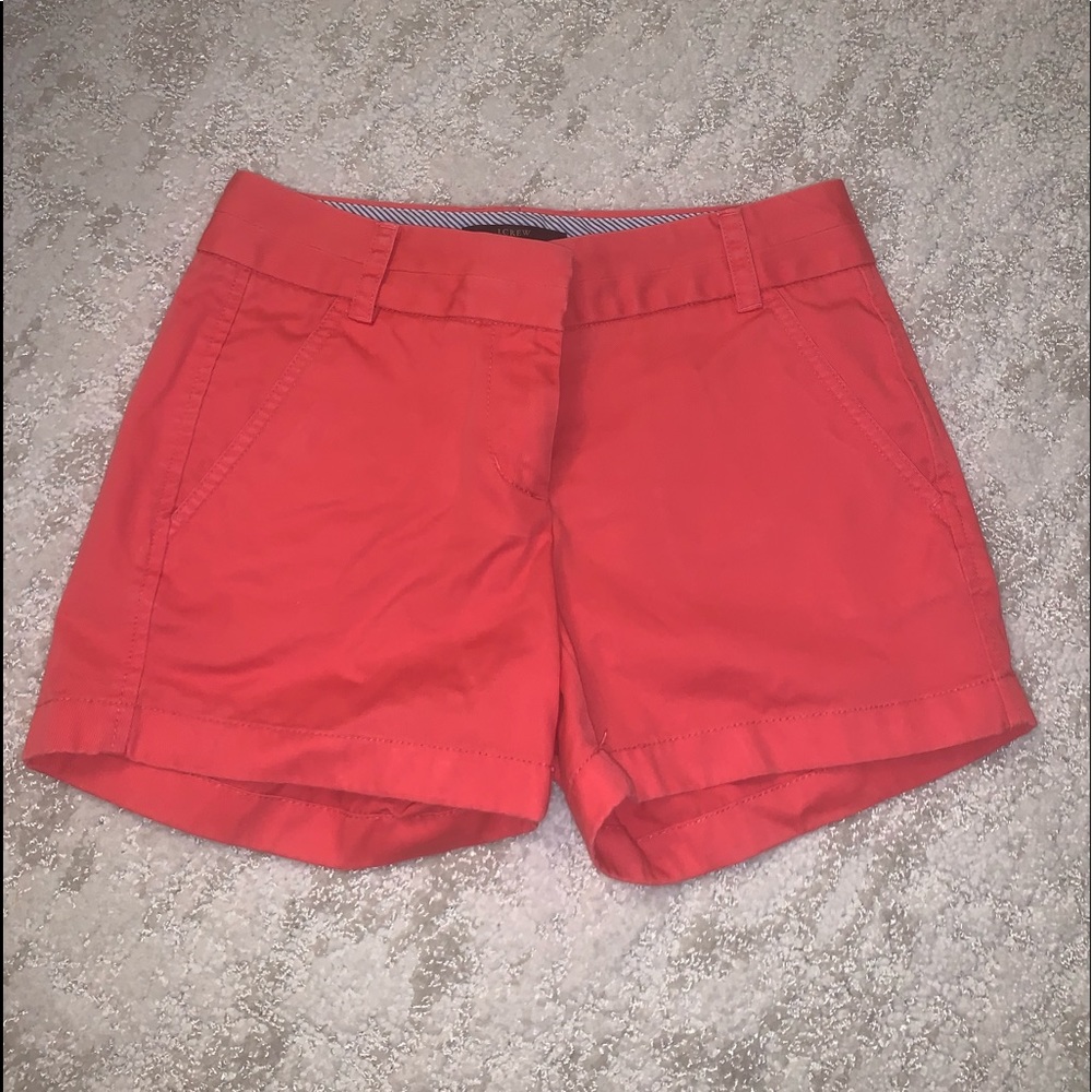 Coral Preppy Shorts- J. Crew
